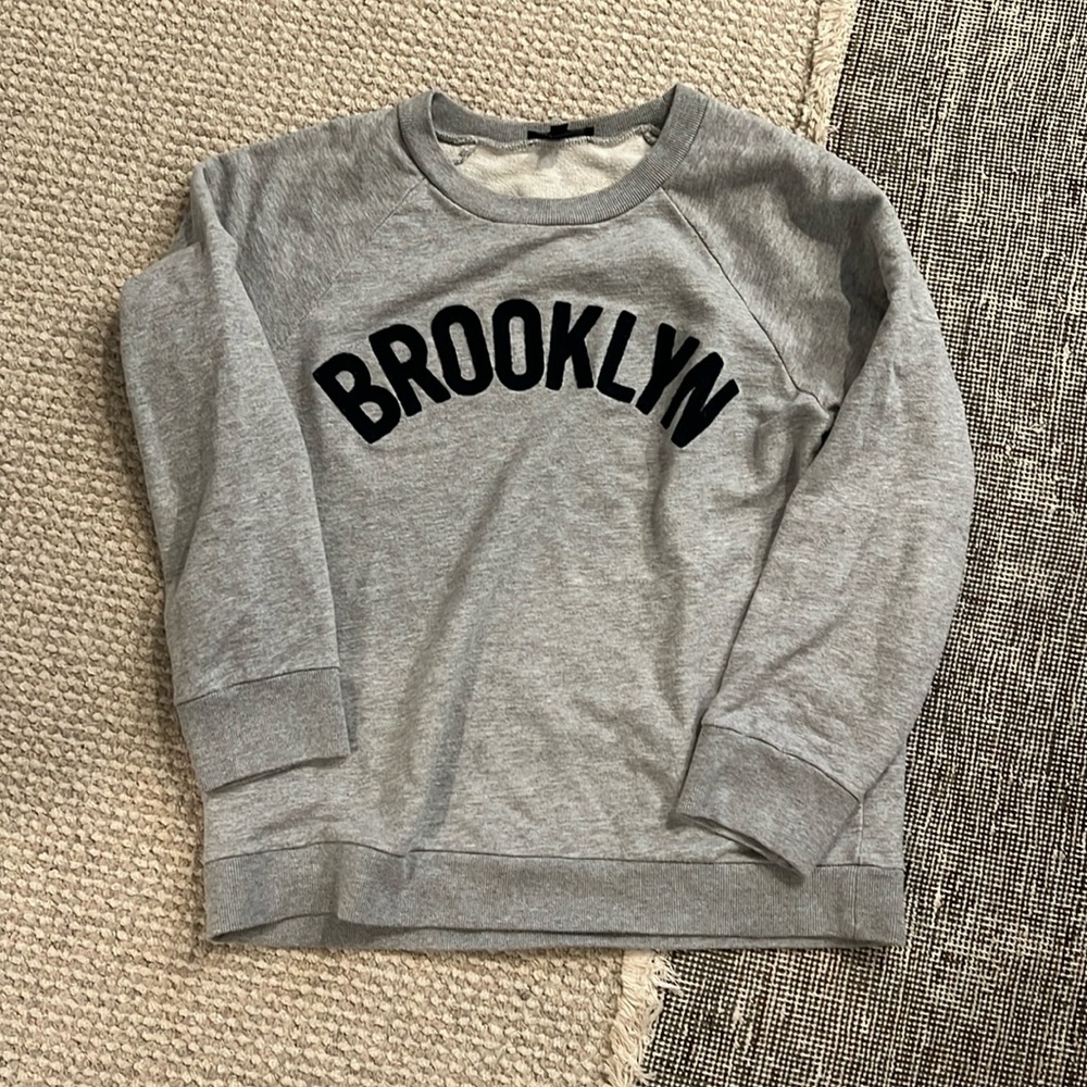 Jcrew Gray Brooklyn Sweatshirt Size Large
